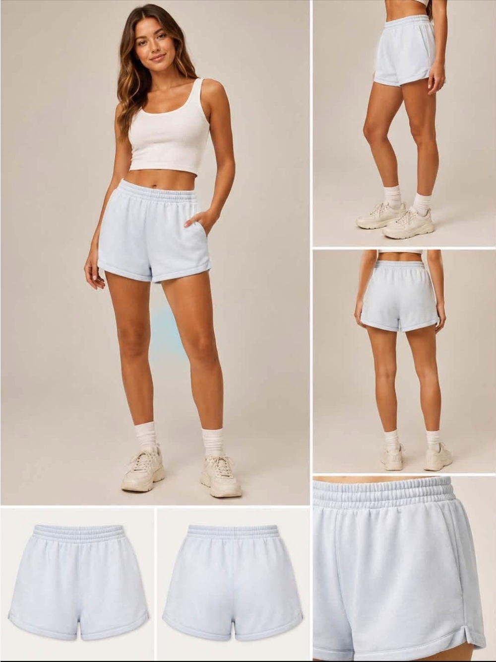 NWT Wild Fable Baby Blue Pull-On Lounge Shorts